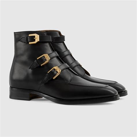 gucci boots men's russian symbol|Men's ankle boot with leather Web .